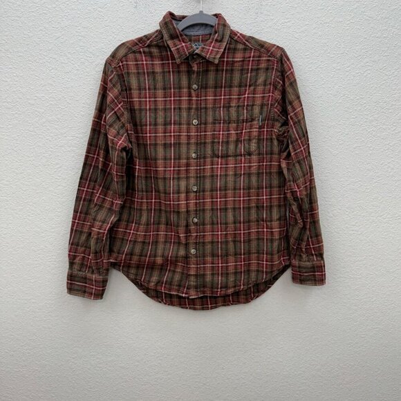 Eddie Bauer Plaid Flannel Long Sleeve Button Up Shirt EMT13795 Mens size Medium - Picture 1 of 6
